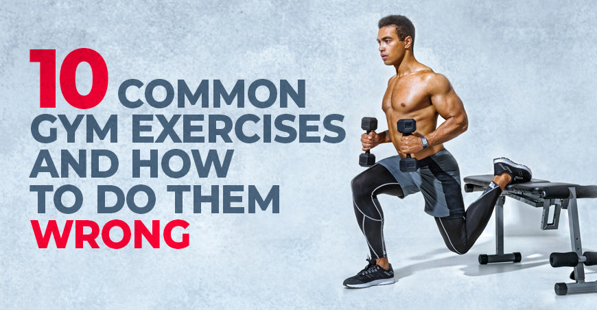 10 Common Exercises and How to Do Them Wrong Header with Athlete