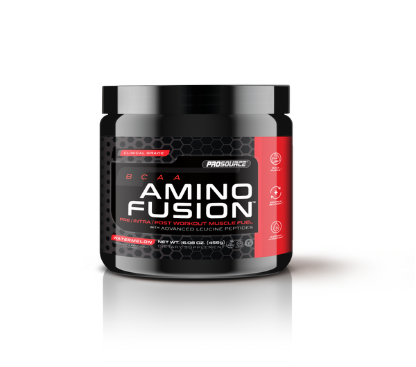 BCAA amino fusion pre/intra/post workout muscle fuel with advanced leucine peptides water melon