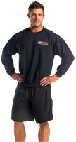 black ProSource Crewneck Sweatshirt front small logo